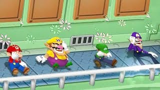 Mario Party 7 - All Funny Mini Games - Mario Vs Wario Vs Luigi Vs Waluigi (Master CPU)