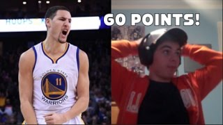 KLAY THOMPSON 60 POINTS IN THREE QUARTERS REACTION! 60 POINTS in 20 MINUTES REACTION!