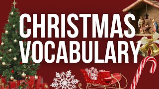 Christmas Vocabulary for English Beginners | Short Vocabulary Lesson | ESL Christmas Lesson