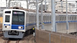 西武鉄道　6000系 57編成 Fライナー　西武線 富士見台駅