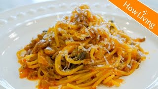 【簡單料理】番茄肉醬義大利麵 Spaghetti Bolognese│HowLiving美味生活