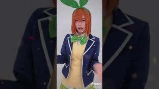 BOOM TIKTOK JEPANG CHALLENGE 笑顔にさせてくれる四葉🍀 ゜#五等分の花嫁コスプレ #中野四葉 #コスプレ #th