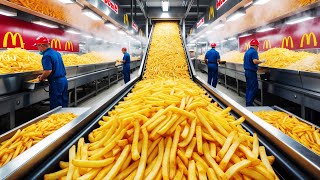 French Fry Mega Factory: How Potatoes Turn Into Crispy Fries With AI Machines!