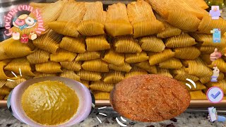 Tamales de Puerco y Masa para Tamales con medidas de Tazas Fácil y delciosa!!