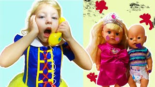 Кукла Беби Бон и Беби Элайв   / Радена кормит игрушки укладывает куклы спать