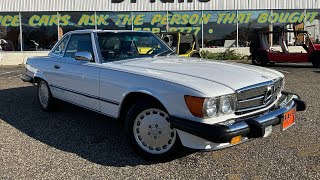 BRIANS AUTO CENTER: ONE OWNER 1986 Mercedes-Benz 560SL Roadster