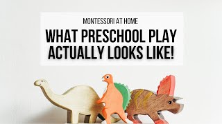 MONTESSORI AT HOME: What Preschool Play *ACTUALLY* Looks Like!