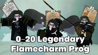 Most LEGENDARY FLAMECHARM Build 1-20 Progression || Deepwoken