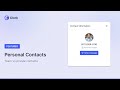 Optimizing Contact Management: Personal vs. Shared Team Contacts in Clerk Chat