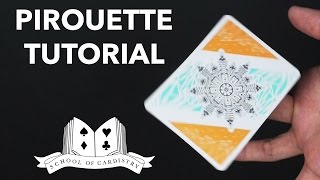 Cardistry for Beginners: Basics - Pirouette Tutorial (How to spin a card on your fingertip)