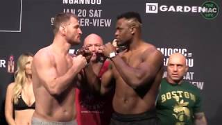 UFC 220: Stipe Miocic vs  Francis Ngannou  Ceremonial Weigh In Face Off