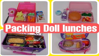 Packing Doll School Lunches Bento box lunch Ideas 💡