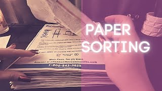 ASMR 1 Hour of Slow \u0026 Gentle Crinkly Paper Sorting - No Talking