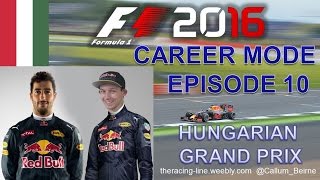 F1 2016 Red Bull Career Mode - Episode 10 - Hungary