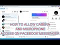 HOW TO ALLOW CAMERA AND MICROPHONE ACCESS ON FACEBOOK MESSENGER ON LAPTOP