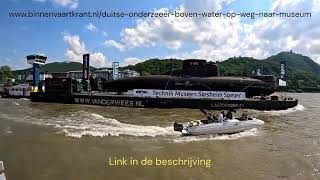 Vaart van Bingen am Rhein naar Millingen a/d Rijn.