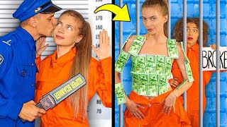 Rich Jail vs Broke Jail! Funny Situations & DIY Ideas by Mr Degree