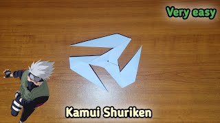 How To Make A Paper Kakashi (Kamui Shuriken) | Naruto Shuriken | Origami Ninja Star