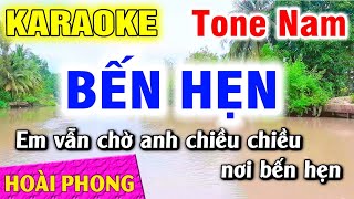 Karaoke Bến Hẹn Tone Nam Nhạc Sống Dể Hát | Hoài Phong Organ