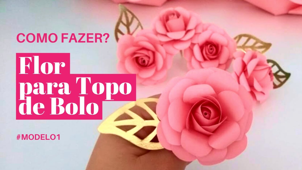 Como Fazer Flor Para Topo De Bolo Youtube