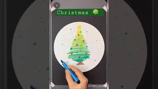 HOW TO DRAW AND COLOR A CHRISTMAS TREE FOR CHRISTMAS | Easy drawings | beginner guide