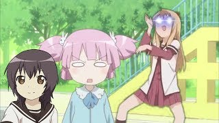 Chinatsu getting hit by a...