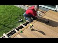 diy wooden terrace deck part 05 installing border planks