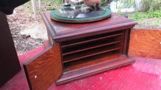 Victor Victrola model VV-VI 1916 oak tabletop phonograph  225191F