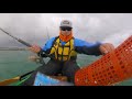 port taranaki kayak fishing kingfish in 20knots