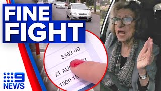 Sydney grandmother 'fined for honking horn' | 9 News Australia