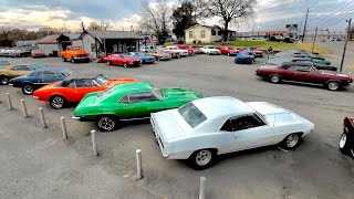 Classic Muscle Car Lot Inventory Update Maple Motors 11/20/23 Walk Around American Hotrods For Sale