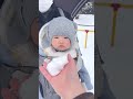 初めての雪に苦笑いする赤ちゃん baby 赤ちゃんのいる生活 shorts