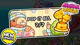 🥤 ALL 7 SECRETS POP IT ALL! NEW AVATAR WORLD UPDATE CAPYBARA CAFE! 🥤