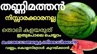 இரத்தசம்மர்த்தம் கொலஸ்ட்ரோல் அதிக அளவு தண்ணிமத்தன் |Thannimathan| தர்பூசணியின் ஆரோக்கிய நன்மைகள்