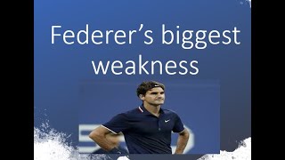 Federer’s biggest Weakness?