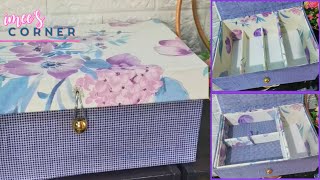 DIY Storage Box Idea || Reuse Shoe Box by Making This Useful Organizer