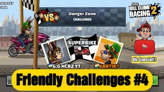 Friendly Challenges #4 - 8000 Subscribers Special!! 🎉| Hill Climb Racing 2