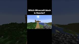 Which Minecraft Block Is Heavier?