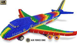 DIY - How To Make Air Force One Plane From Magnetic Balls (Satisfying) | Magnet Satisfying
