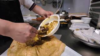 Caribbean Paradise Hakka Chinese in Newmarket - Preparing Roti