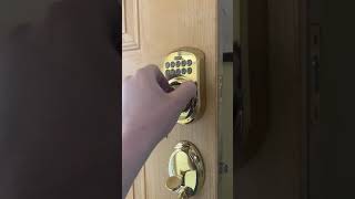 How to use a key on Schlage keypad BE365