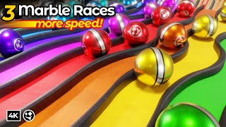 High Speed Marble Races | #marblerun #marbles #marblemachine #animation #blender