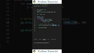 Drawing Circles In Pygame | Python Tutorial