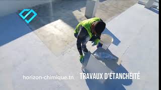 Travaux d'étanchéité - Pose d’armature géotextile avec le système SELF60 d'Horizon Chimique