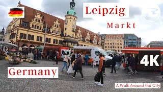Leipzig Markt Germany Walking Tour 2022 🇩🇪