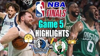 Celtics vs Mavericks NBA Finals Full Game 5 | Celtics Sweep & Dominated Series 🏆