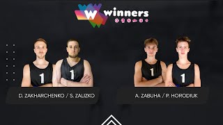 Winners Beach Volleyball. Men. D. Zakharchenko / S. Zalizko - A. Zabuha / P. Horodiuk 19.02.2025