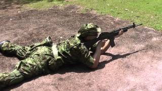 あっちゃんのグアム実銃射撃レポート　Stoner（ストーナー） M96(XM22)　Standard Prone Position