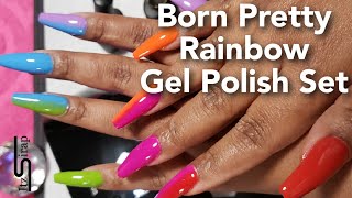 Born Pretty Rainbow Gel Polish Set | Colorful Vertical Ombre | Spring Rainbow Nails | Itz Sirap