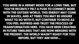 You've been selected to take something spiritual into the mainstream. The world is ready now...